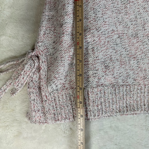 Loft pink marbled Sweater Tied Vest  sleeveless - Picture 6 of 8